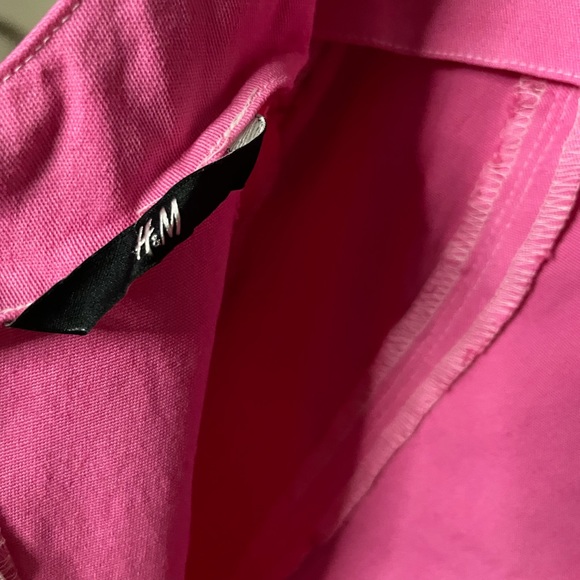 H&M Pink Dress - Barbiecore - Hand dyed - Cotton Summer Dress - Bodycon - Picture 5 of 6